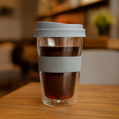 Mug de Vidrio Doble Pared 350 ml