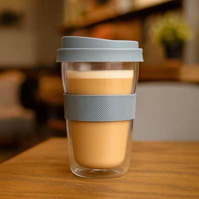 Mug de Vidrio Doble Pared 350 ml