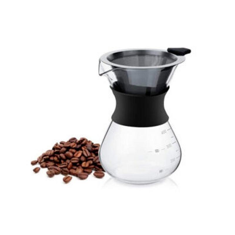 Chemex Negra con Filtro de Acero Inoxidable 600 ml