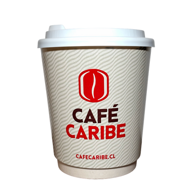 Vaso desechable grande doble pared 9oz - 25 unidades