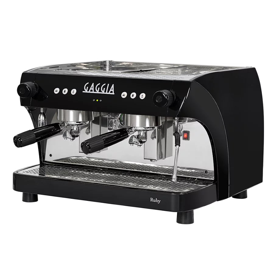 Cafetera profesional Ruby 2 grupos con conexión hídrica - Gaggia - Café  Caribe